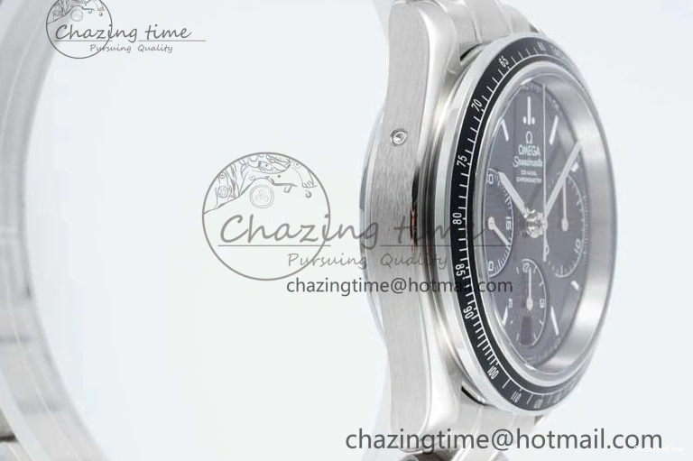 0414 Speedmaster Racing Master SS HKF Best Edition Black Dial on SS Bracelet A Versatile 7810